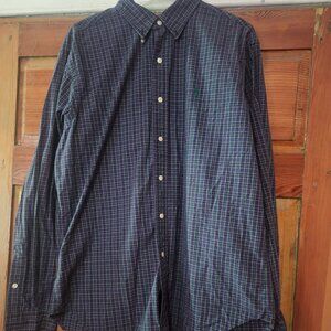 Size L Long sleeve plaid button down shirt  Polo Ralph Lauren